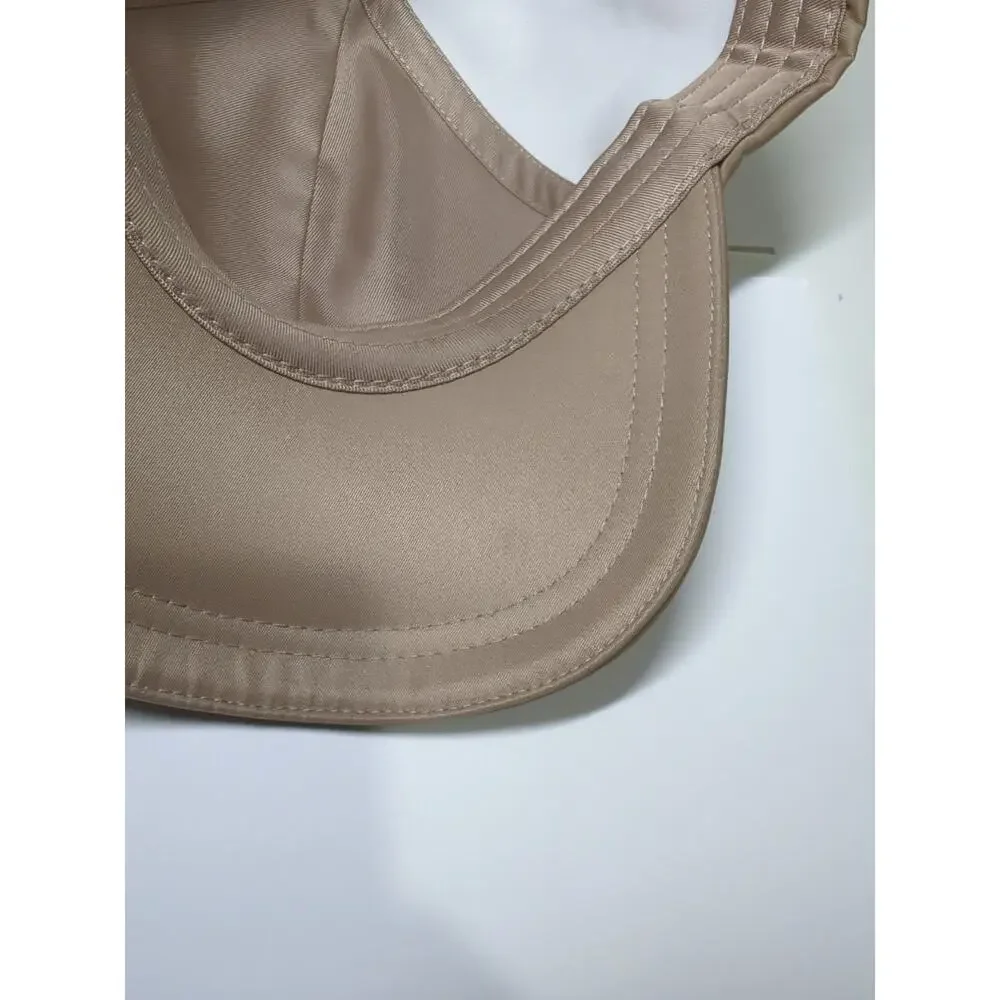 Alo Yoga Satin Off Duty Cap Baseball Hat Limited Edition Taupe